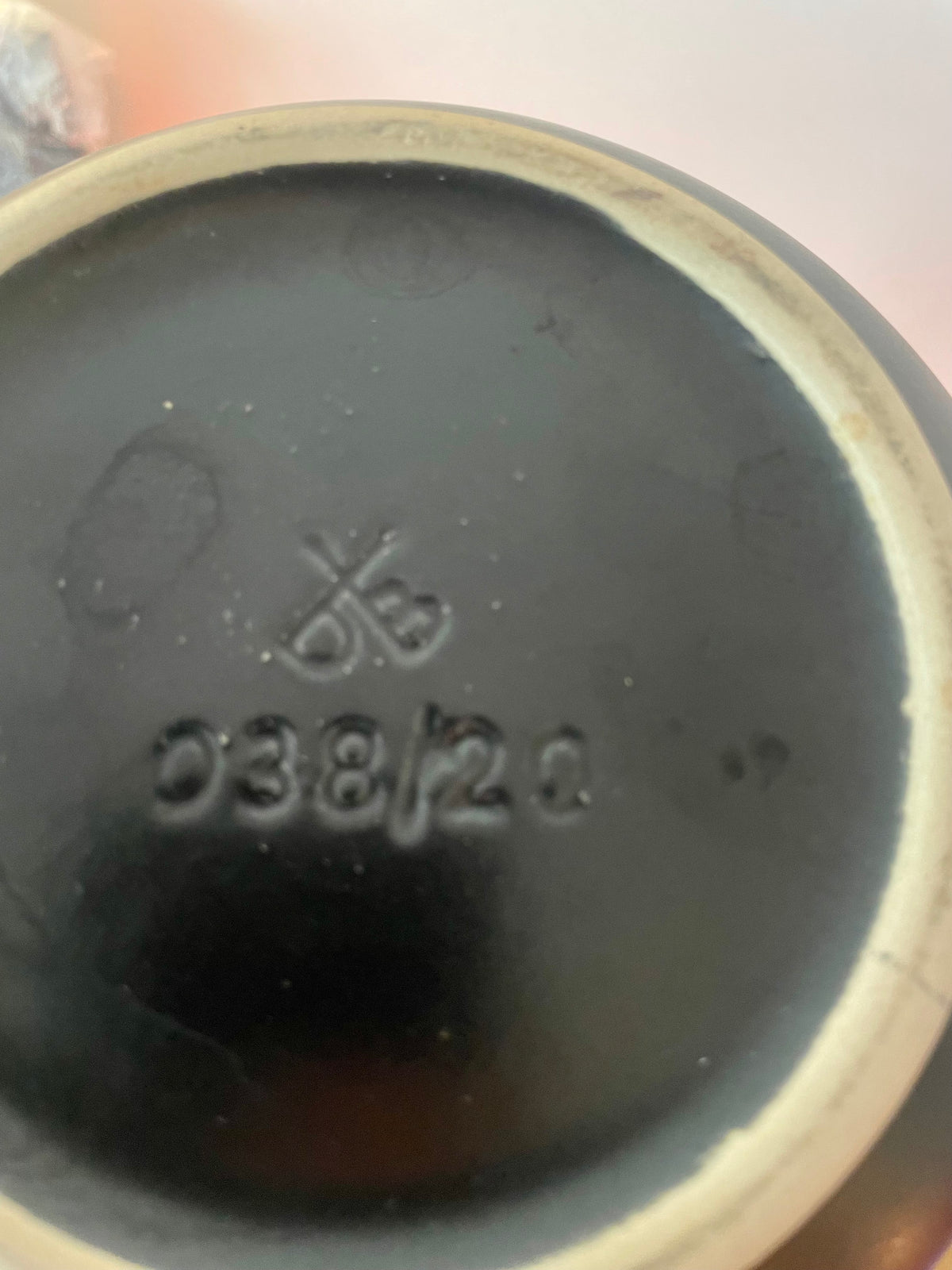 Upgecykelte Tischlampe Original Dümler & Breiden Vase - 60er Jahre
