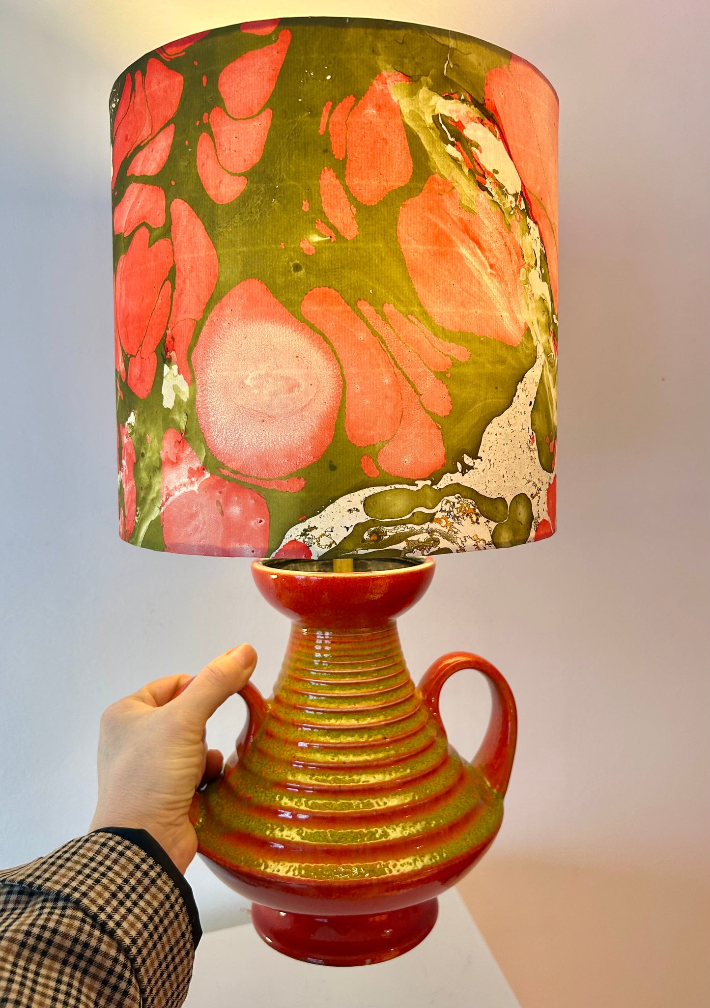 Sculptural Table Lamp from Fohr Vase - West Germany