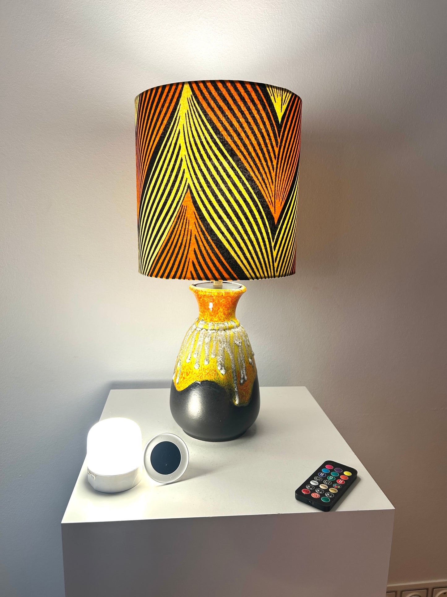 Fat Lava Bay Ceramic Lamp - Cordless LED Light
