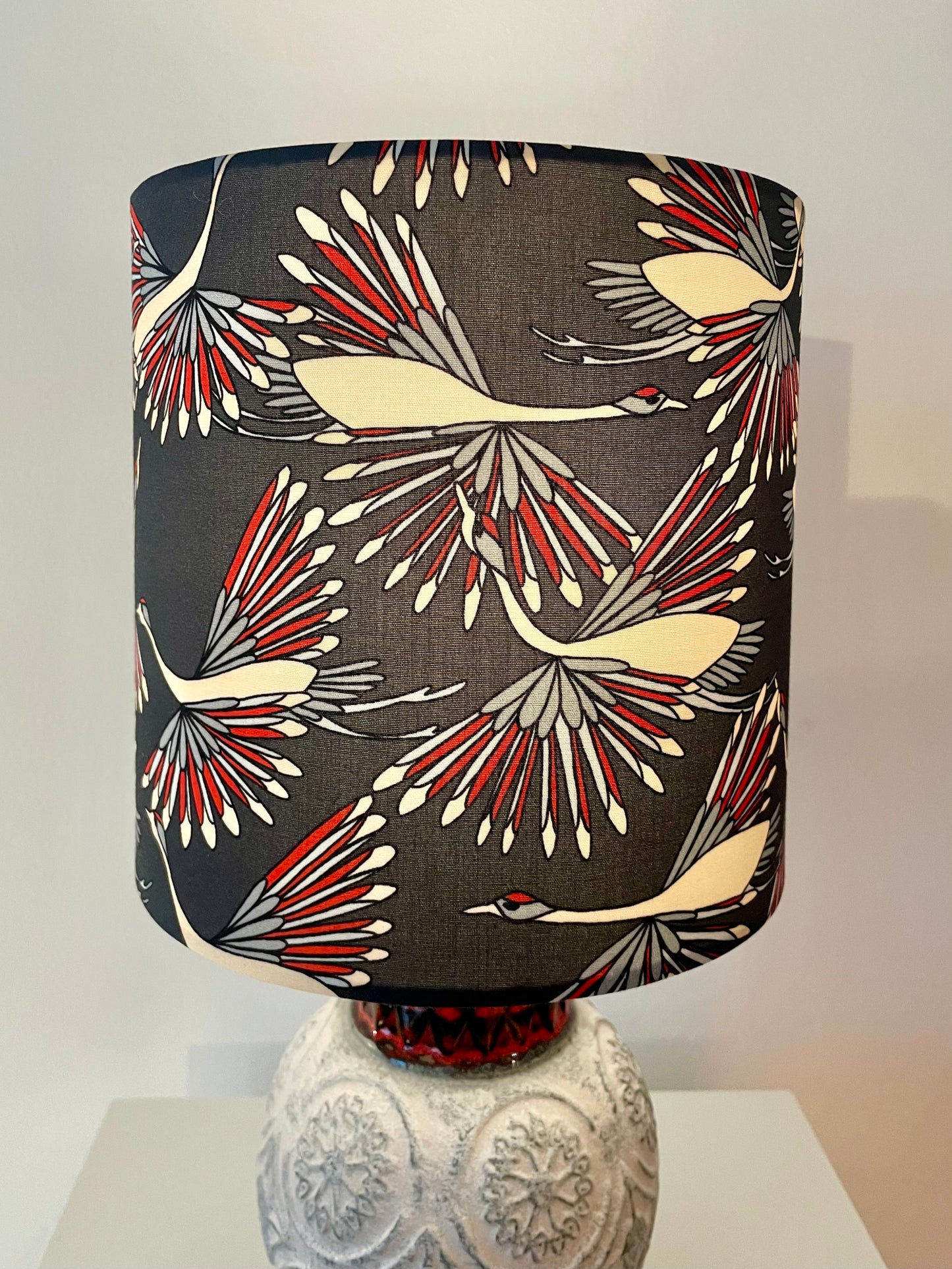 Kabellose Tischlampe 60er Jahre aus Bay Keramik Vase - Design Bodo Mans