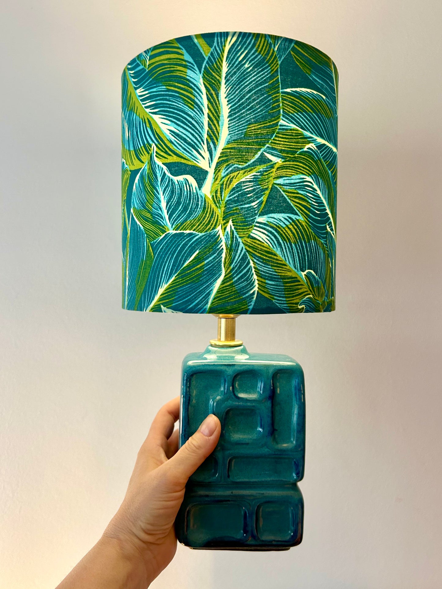 Lampe aus seltener DDR Design-Vase VEB Strehla