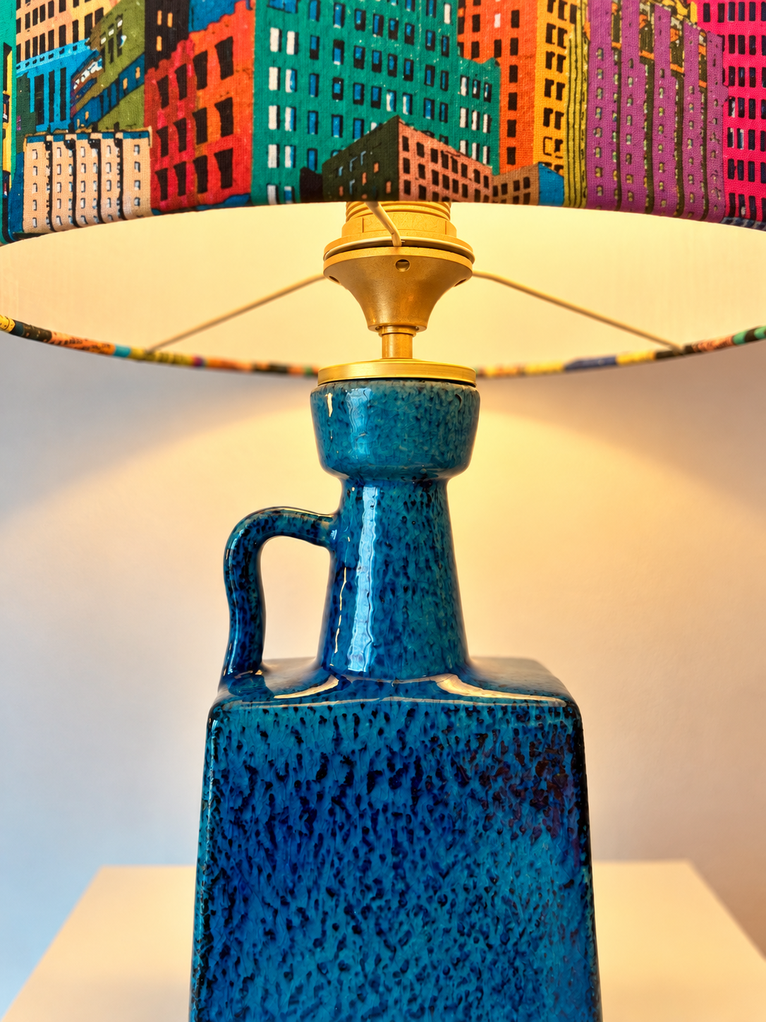 Seltene Marei Vase zu Tischlampe aufgebaut - als Akku-Lampe erhältlich