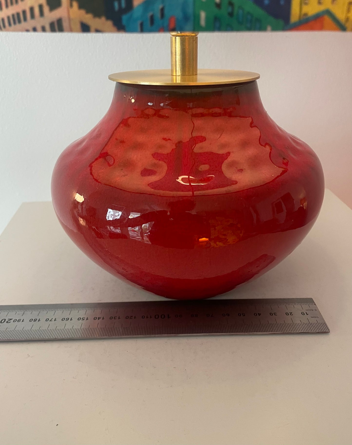 Kabellose Vasenlampe - Bückeburg Keramik - Kugellampe | 36 cm