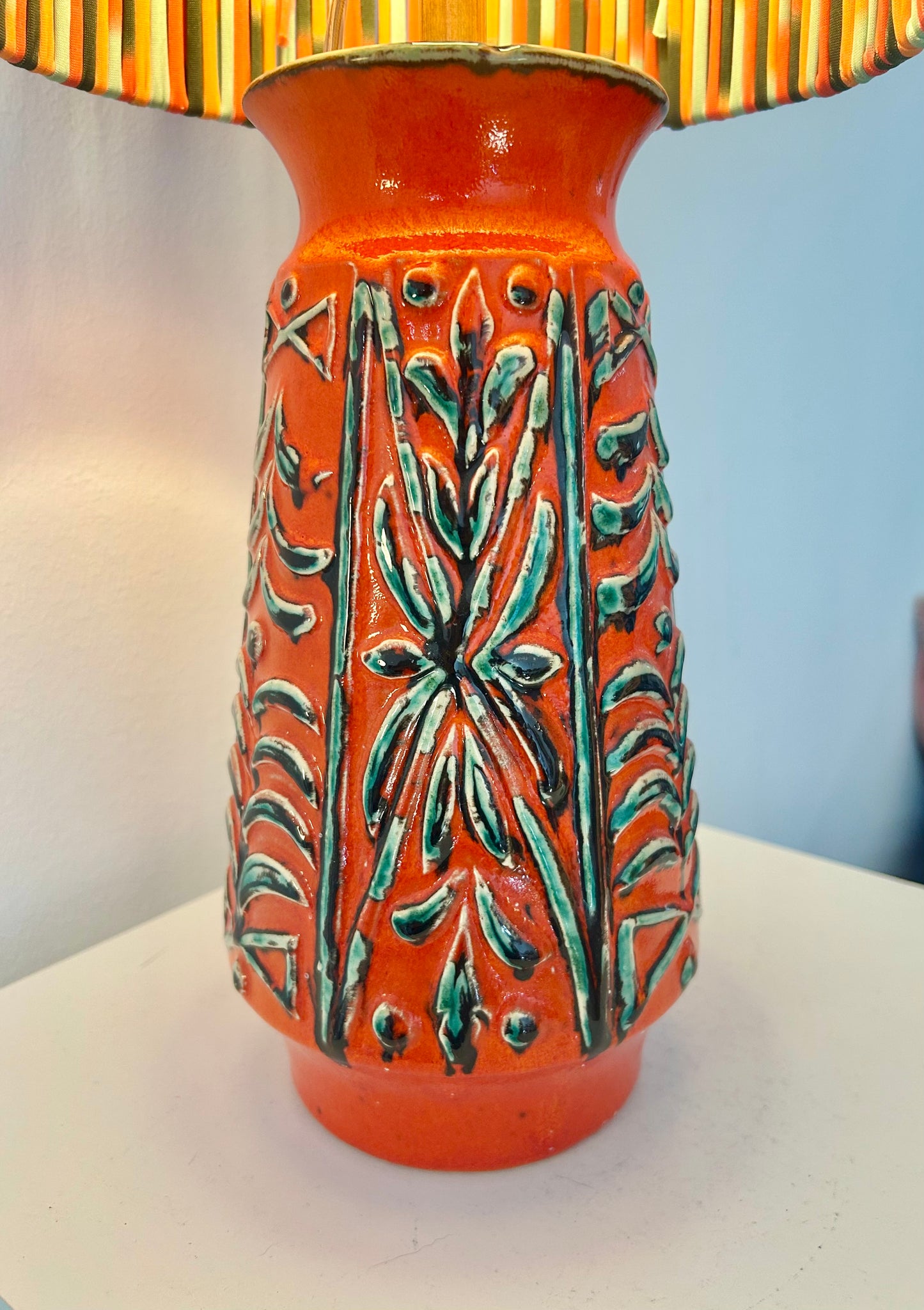Rare Uebelacker vase lamp