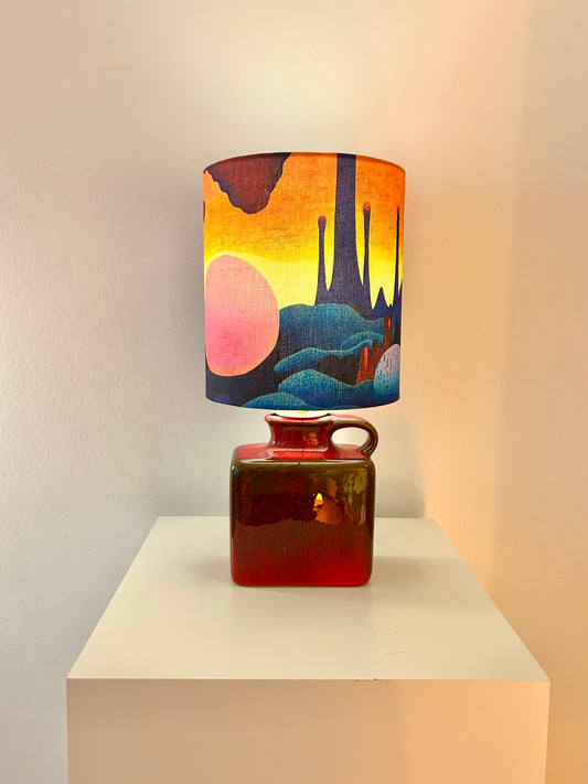 Spage Age Lampe aus MCM Kaminvase