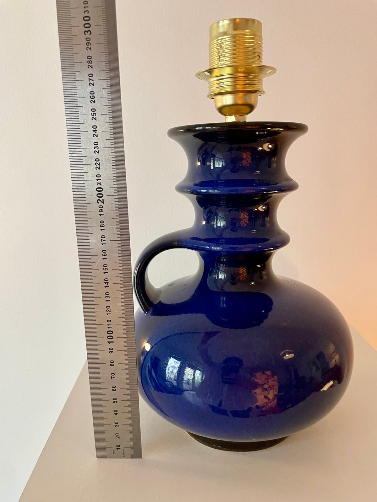 Tischlampe aus Mid Century Vase von Cari Zalloni für Steuler - Liberty London Stoff