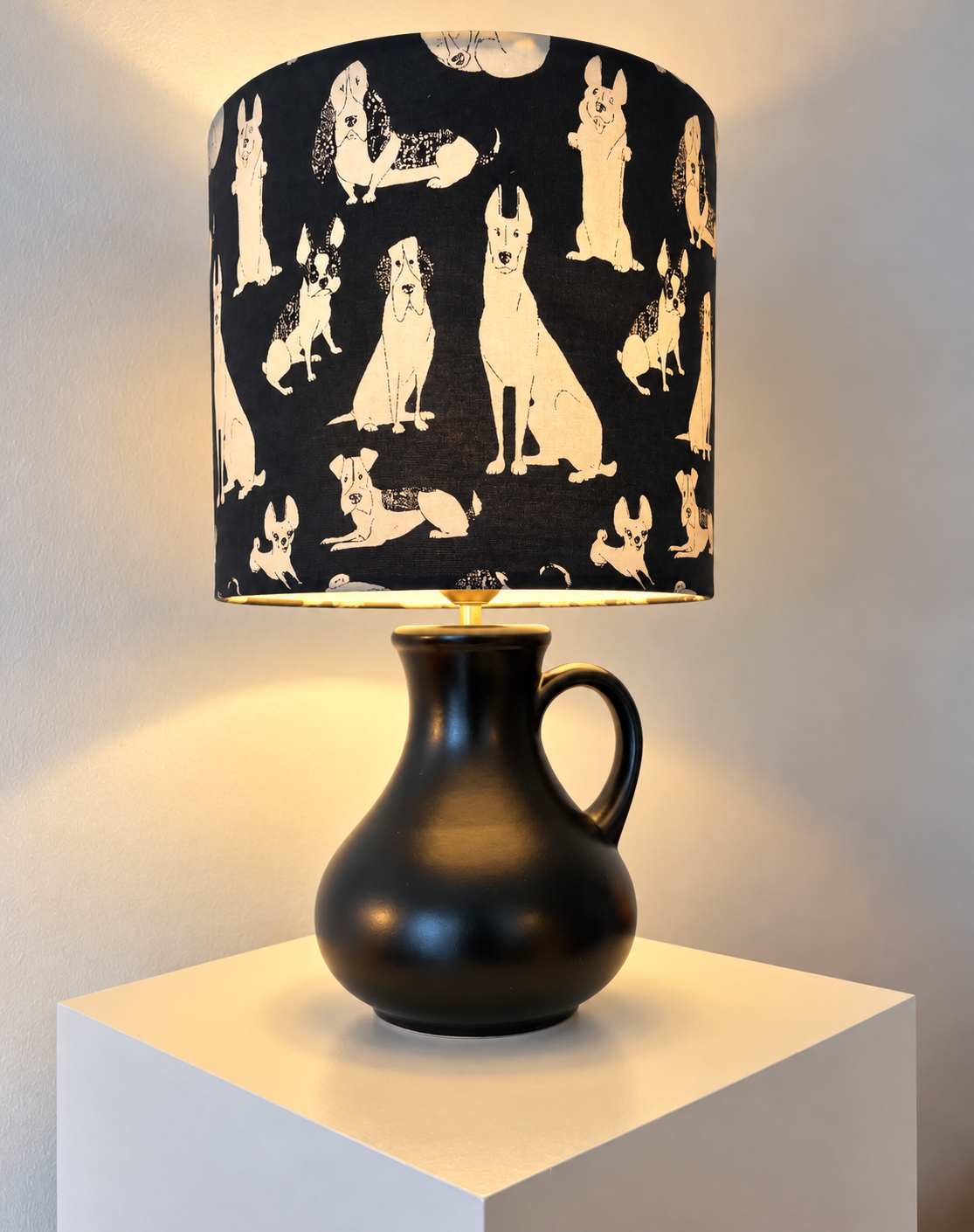 Upgecykelte Tischlampe Original Dümler & Breiden Vase - 60er Jahre
