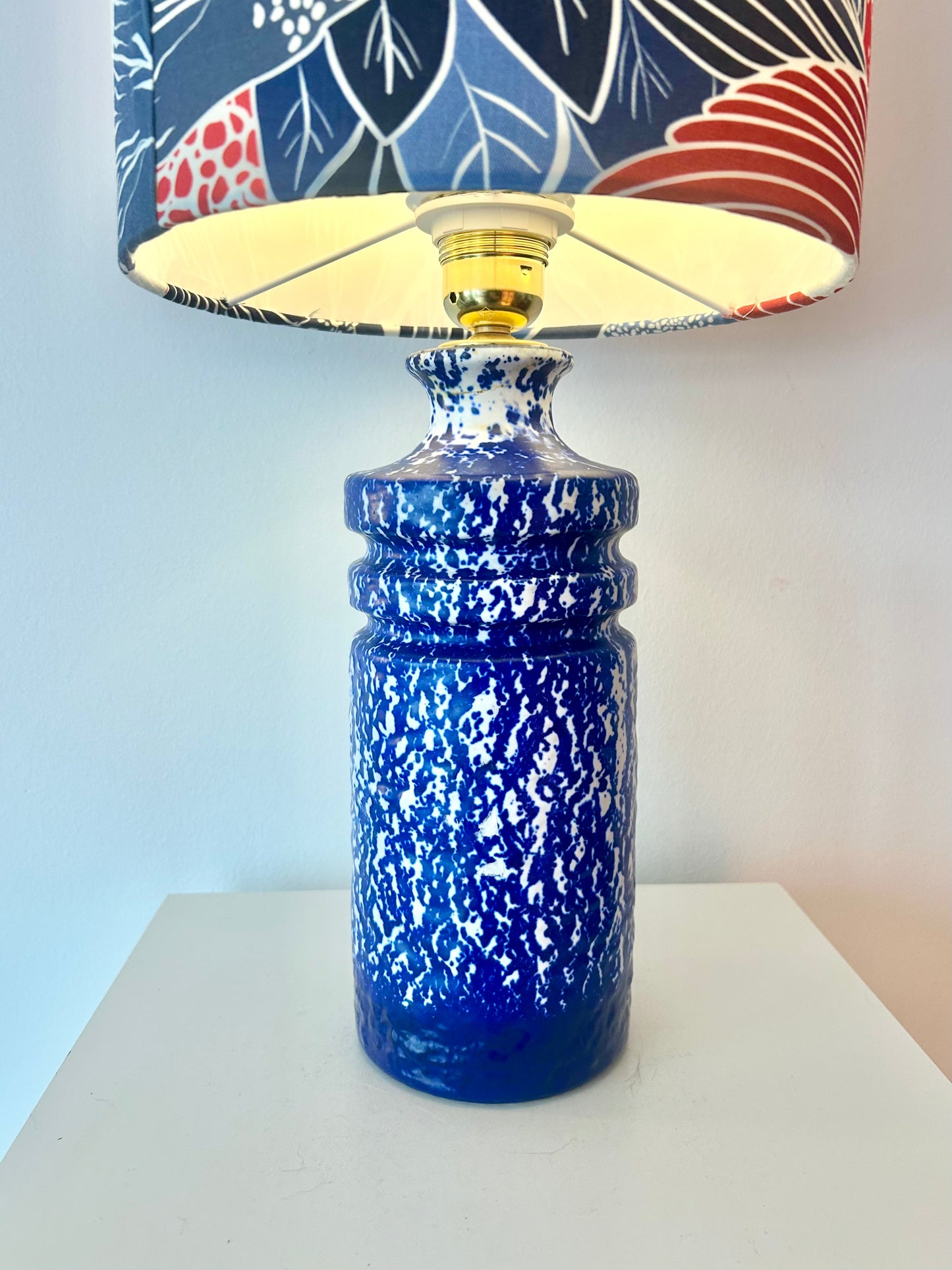 Vintage GDR vase as a table lamp