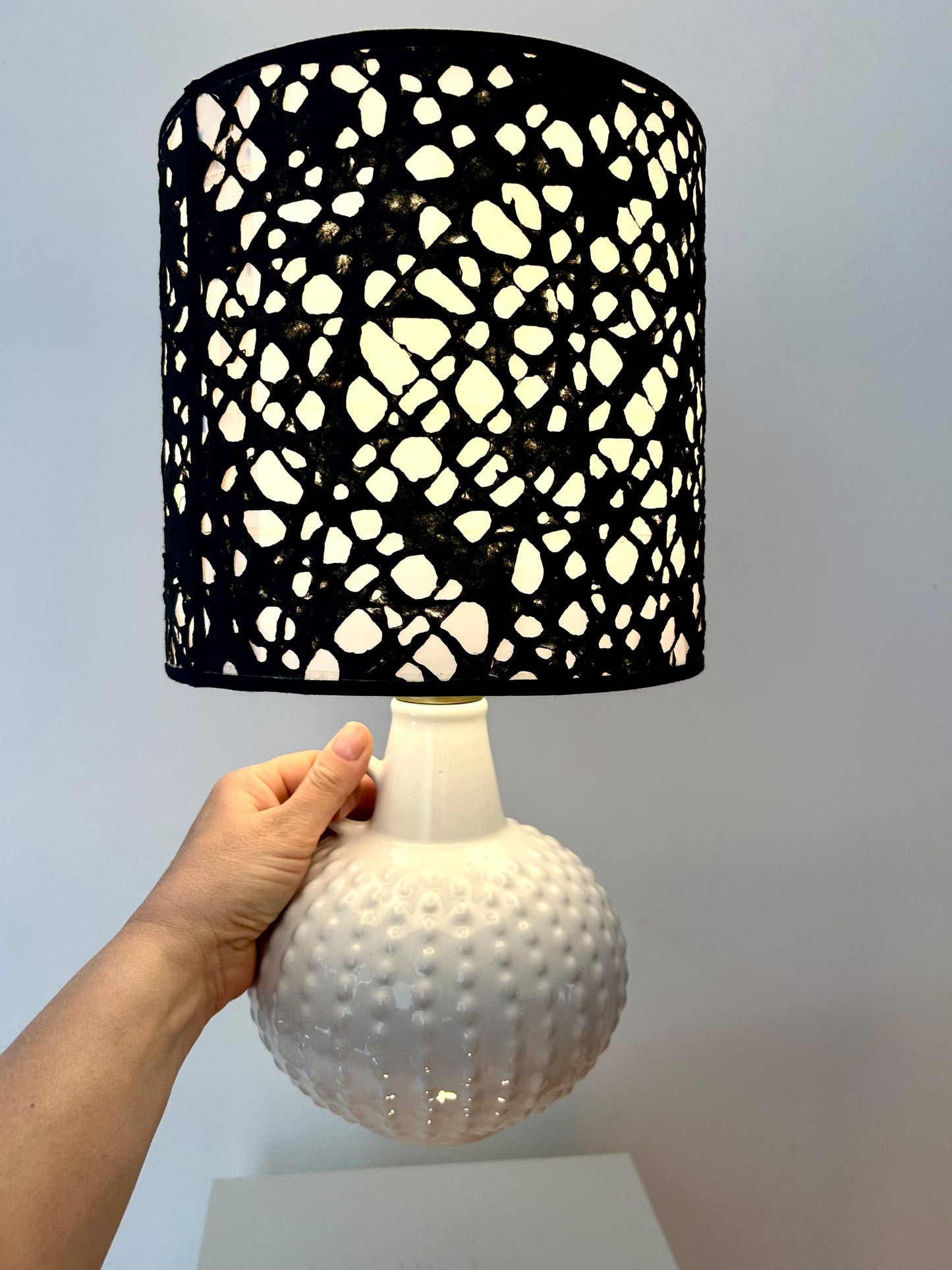 Rare Jasba table lamp with Japanese shade