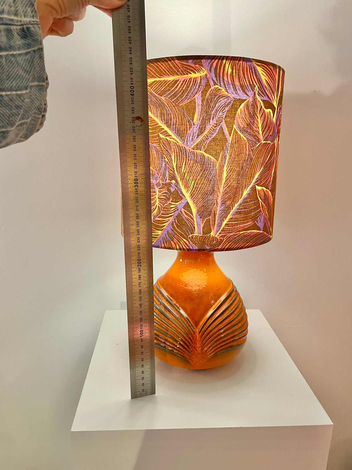 Upgecykelte Vasenlampe aus Cari Zalloni Vase von Fohr - West German Pottery
