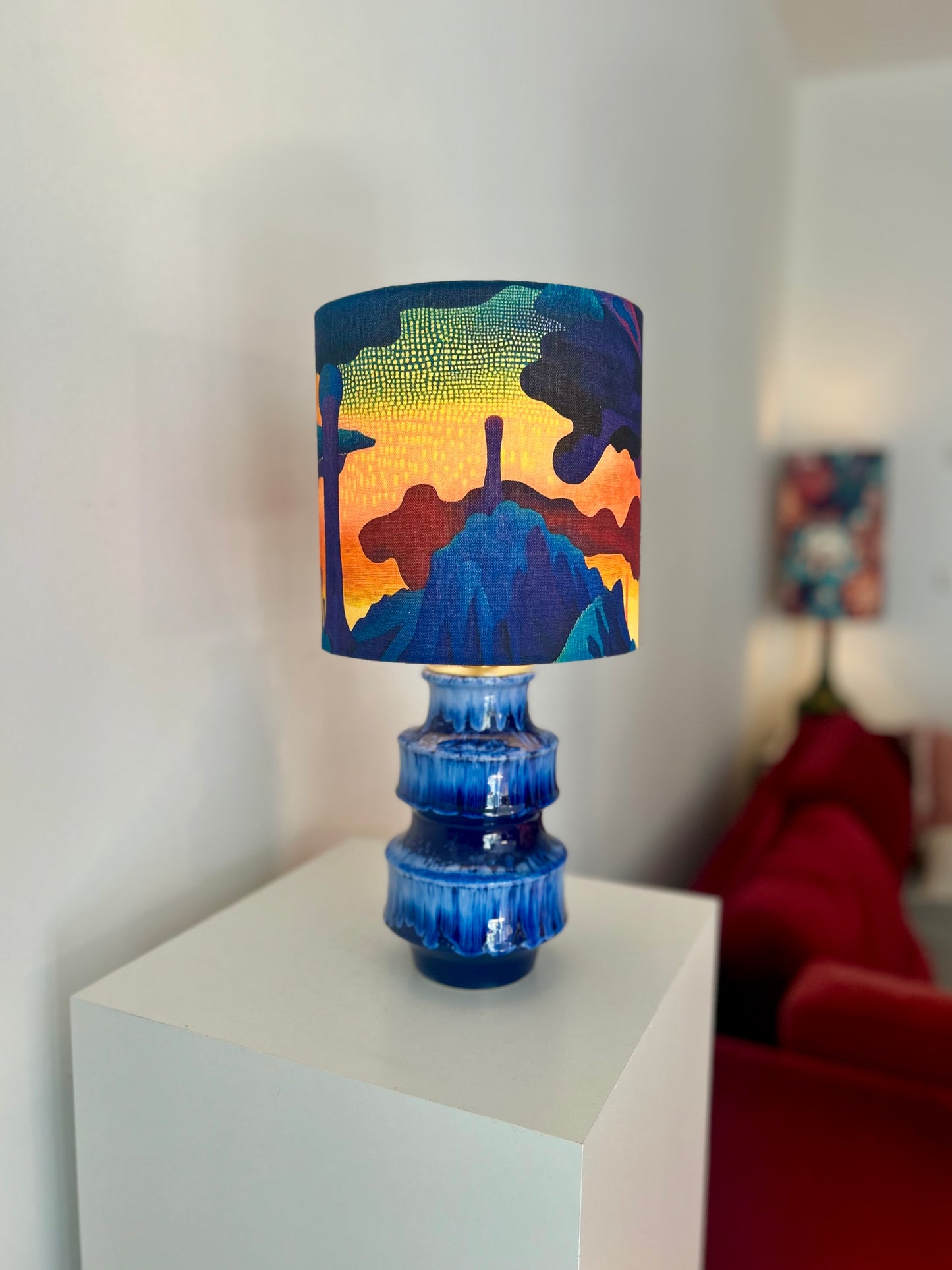 Space Age Vasenlampe aus Scheurich Vase