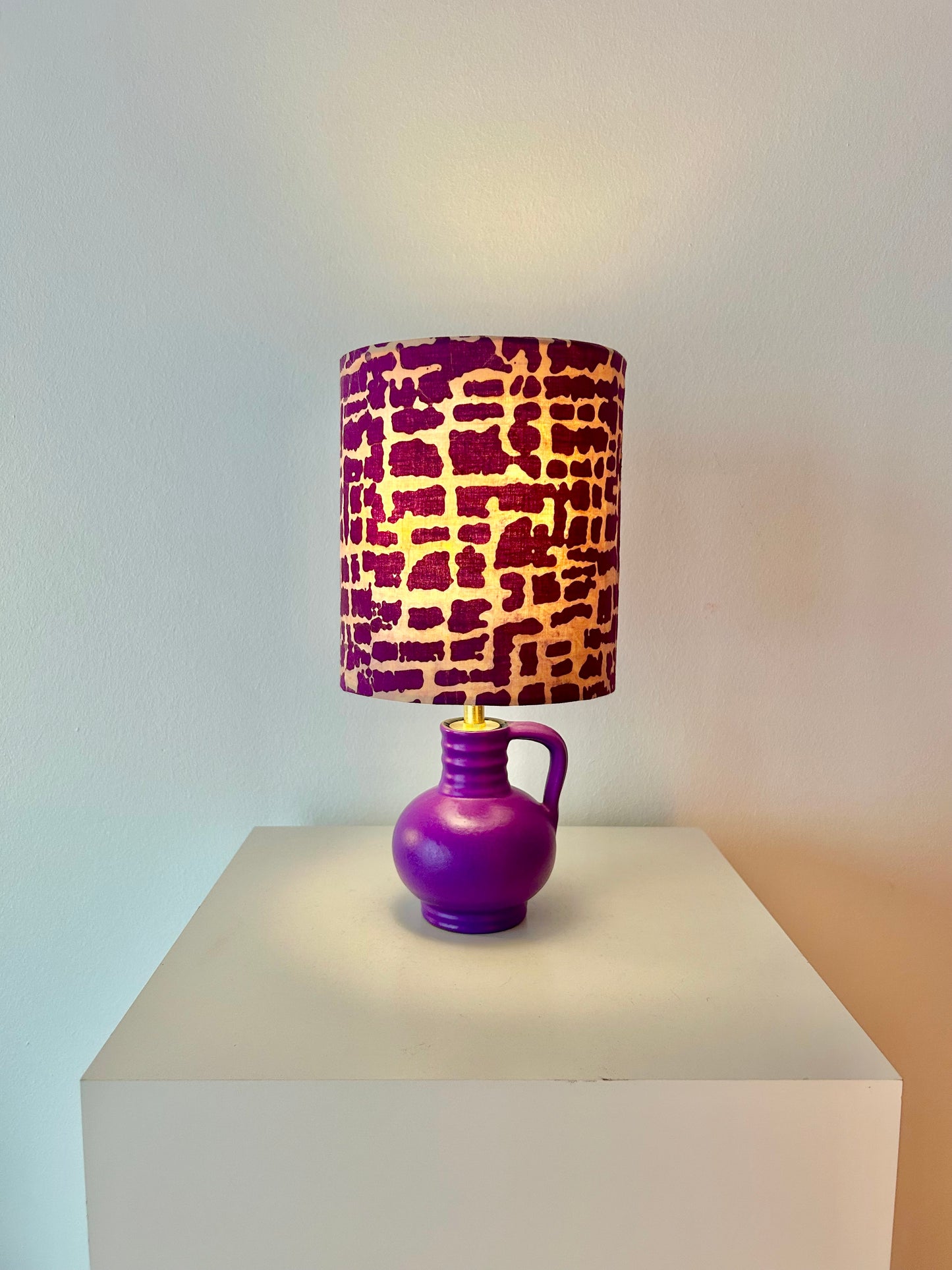 Rare Marei vase as a cordless table lamp