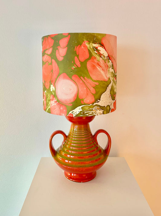 Skulpturale Tischlampe aus Fohr Vase - West Germany