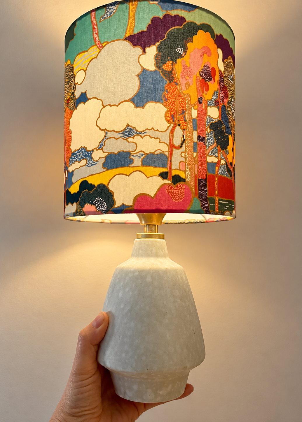 Vintage Akku-Lampe - Upcycling aufs 60er Jahre Vase i