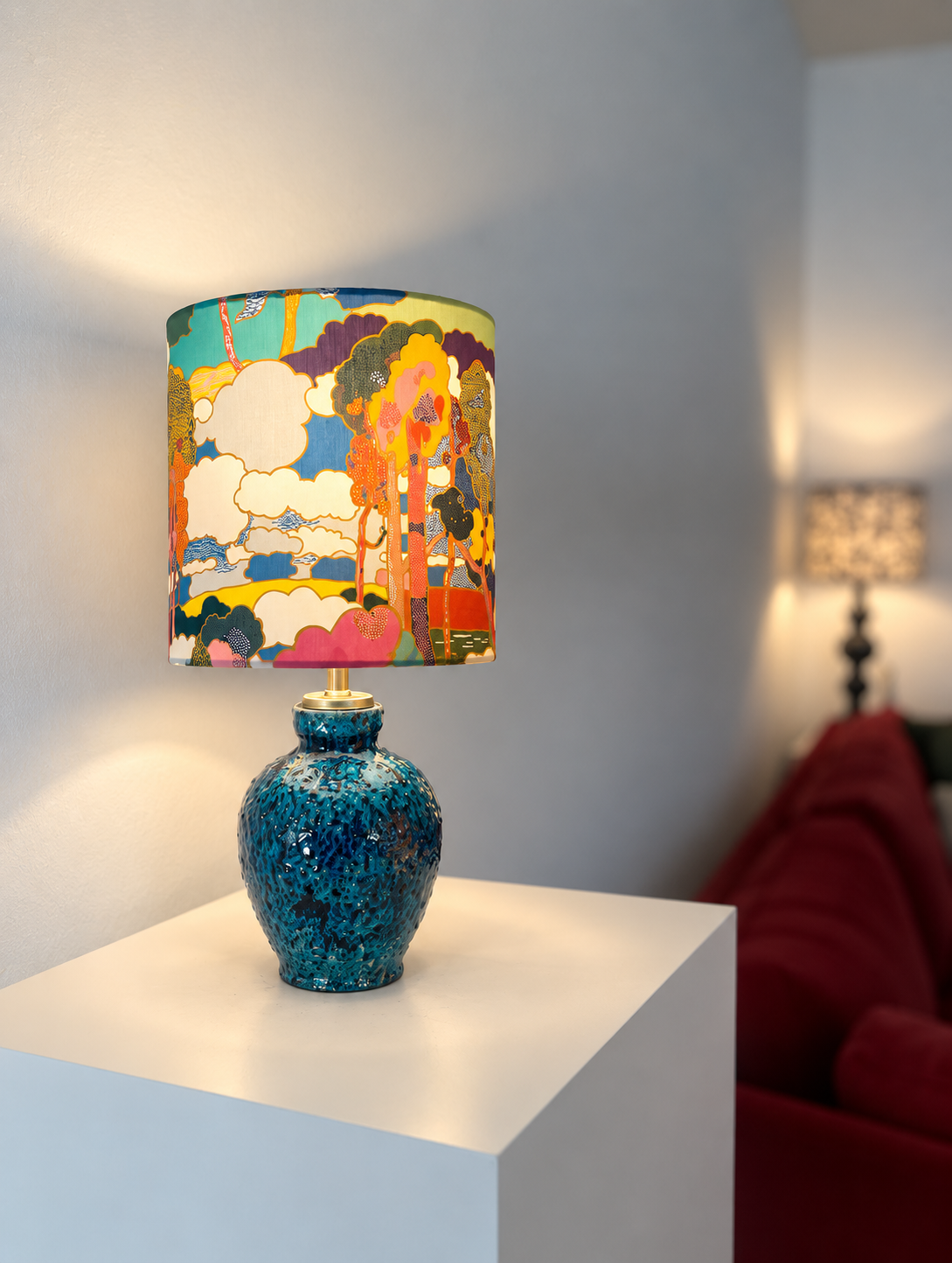 The Archive Collection: Kleine Marei Akkuleuchte mit Liberty-Stoff „Prospect Road“