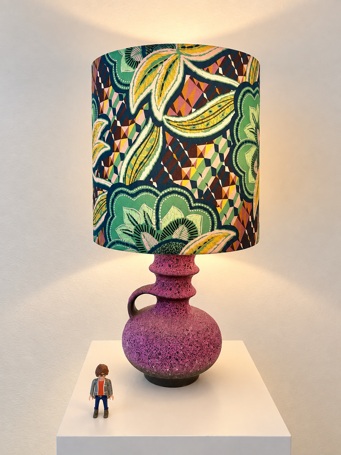 Seltene Tischlampe aus Vase von Cari Zalloni für Steuler Keramik