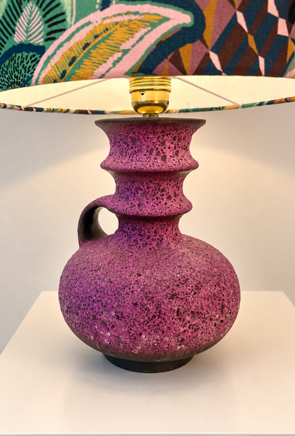 Seltene Tischlampe aus Vase von Cari Zalloni für Steuler Keramik