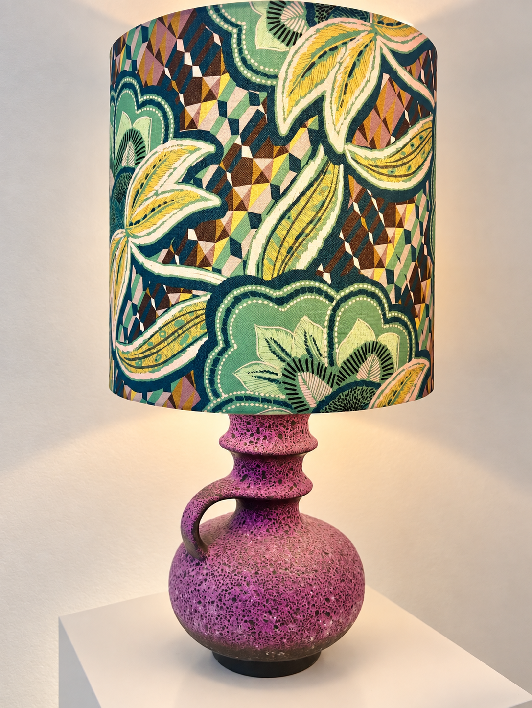 Seltene Tischlampe aus Vase von Cari Zalloni für Steuler Keramik