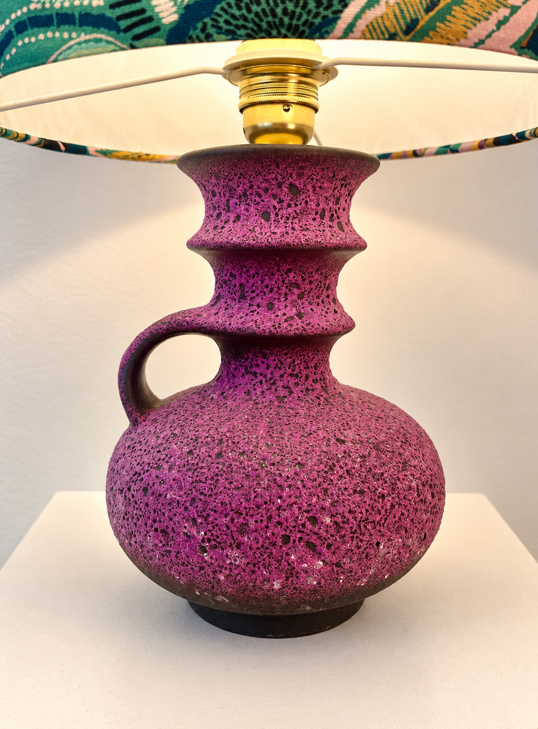 Seltene Tischlampe aus Vase von Cari Zalloni für Steuler Keramik