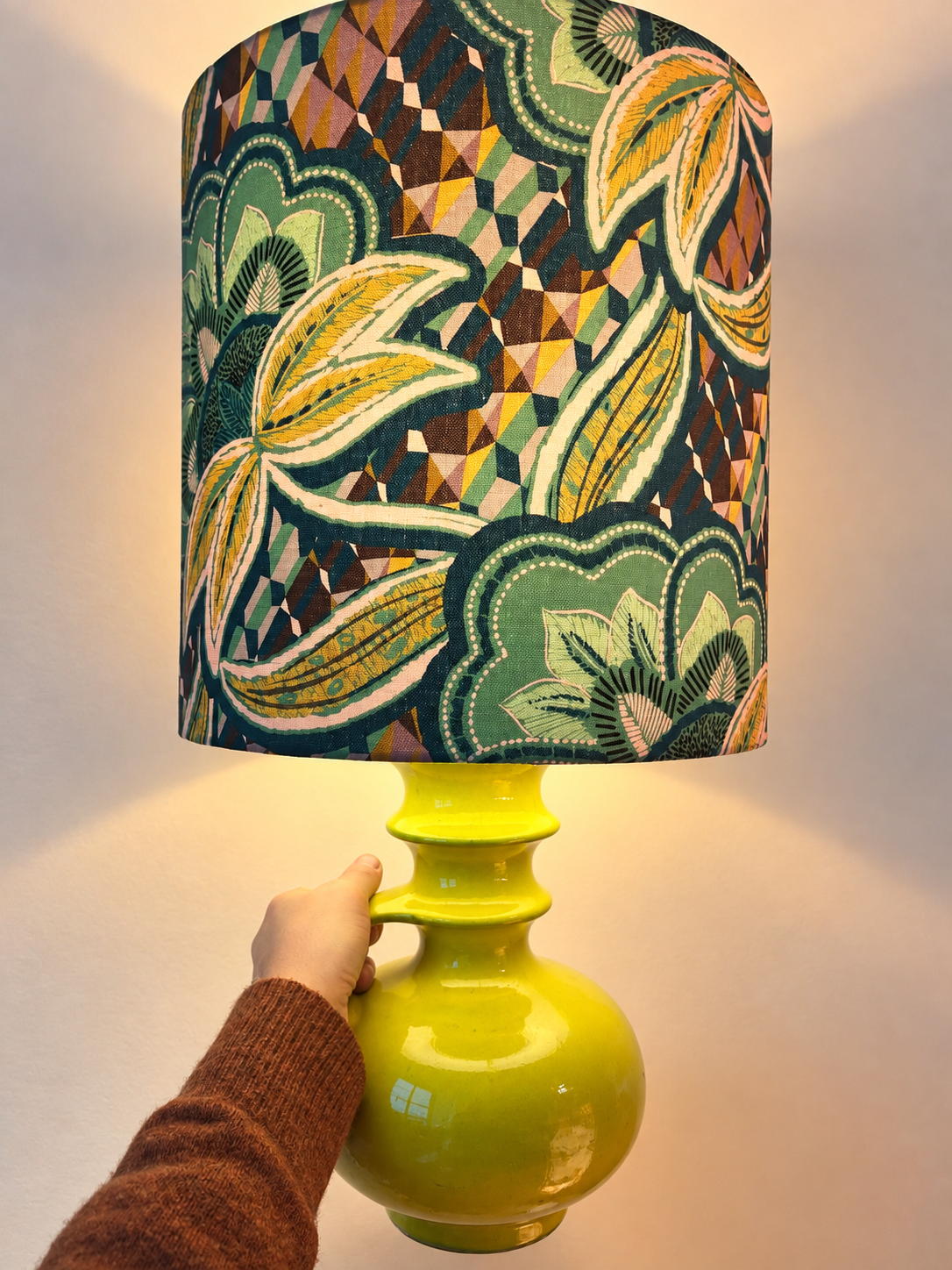 Tischlampe upgecykelt aus "Cascad" Vase von Cari Zalloni für Steuler Keramik