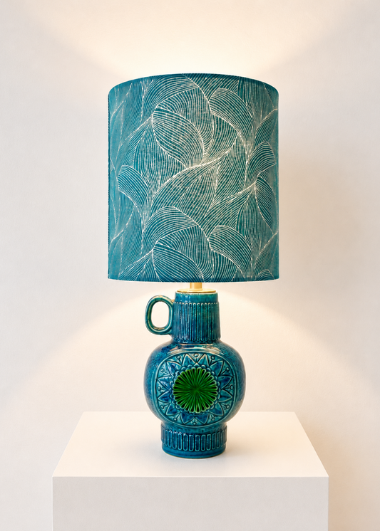 Kleine Tischlampe aus Bay Keramik Vase  -Design Bodo Mans - West German Pottery