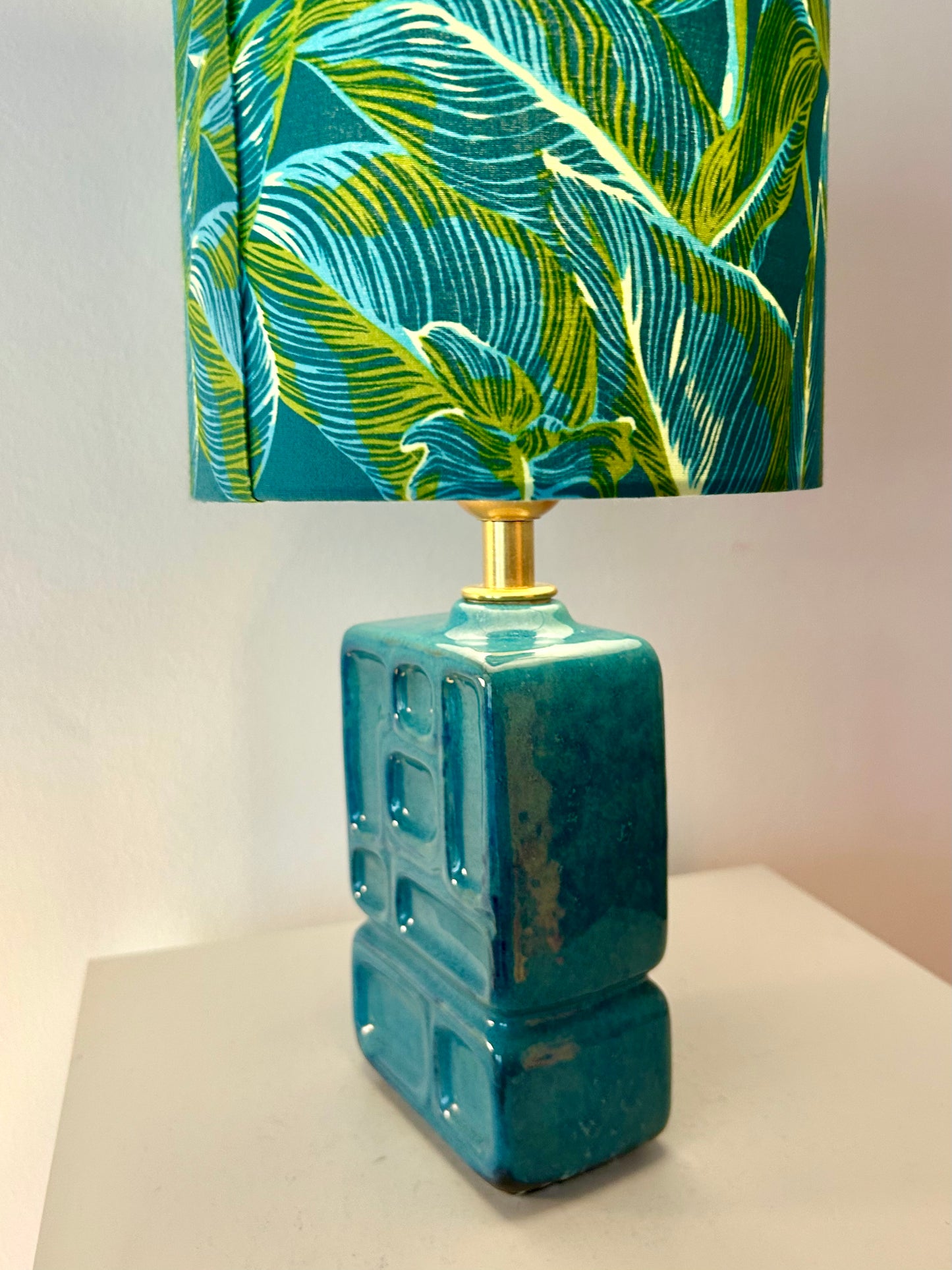 Lampe aus seltener DDR Design-Vase VEB Strehla