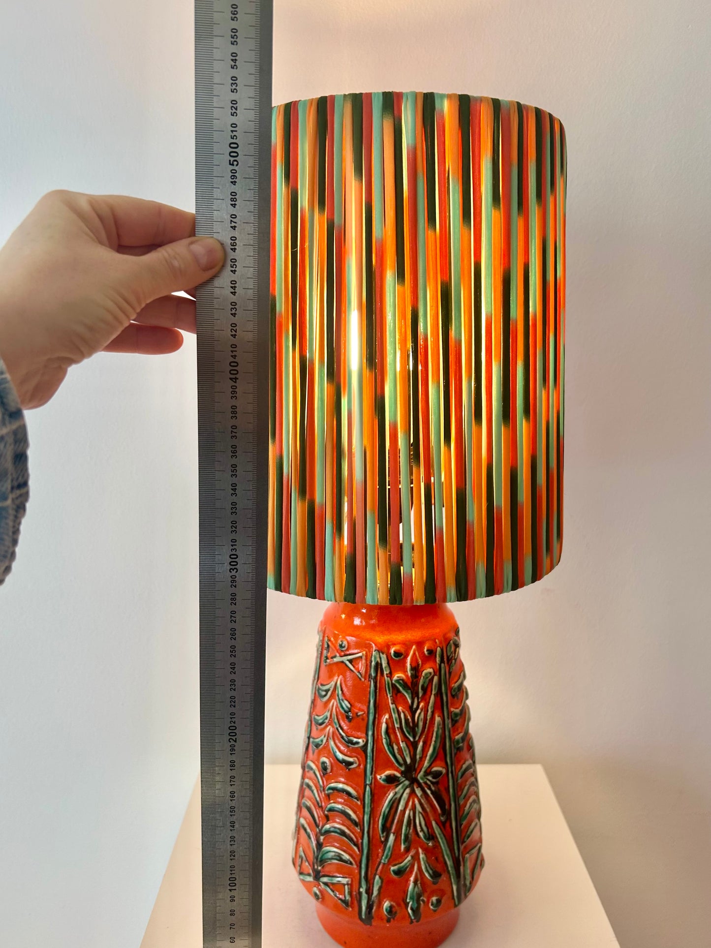 Rare Uebelacker vase lamp