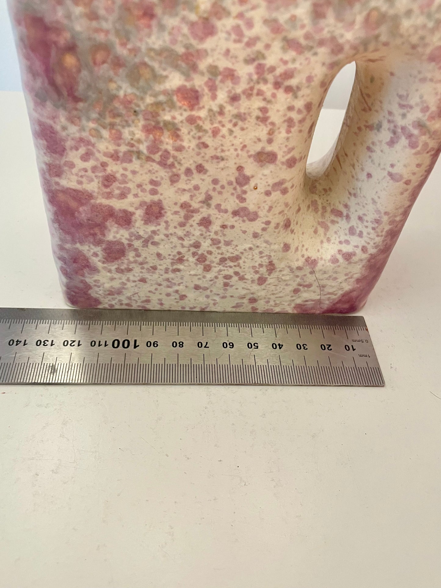 Übelacker Tischleuchte - Akku-Leuchte auf Kaminvase mit botanischem Schirm | 42 cm
