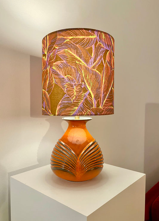Upgecykelte Vasenlampe aus Cari Zalloni Vase von Fohr - West German Pottery