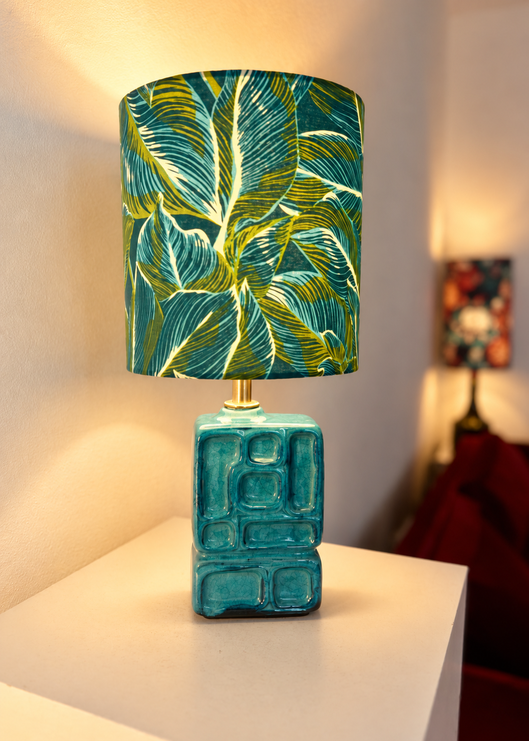 Lampe aus seltener DDR Design-Vase VEB Strehla
