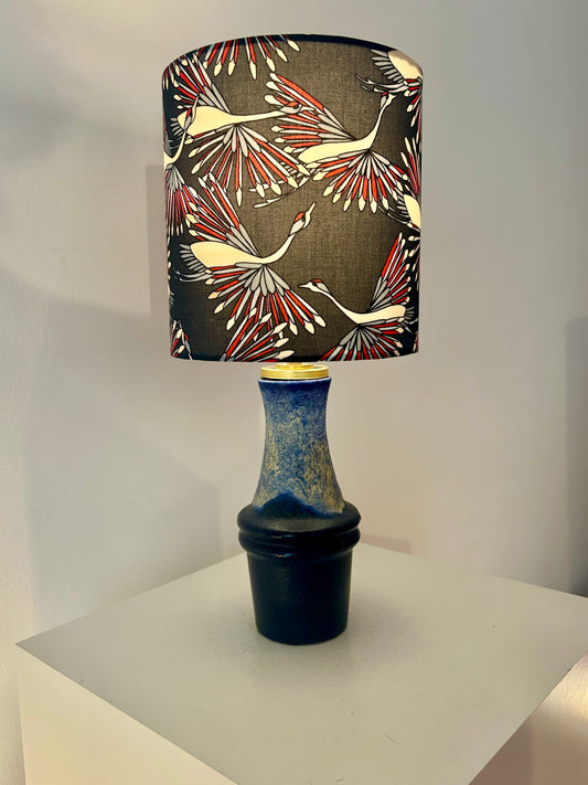 Scheurich Tischlampe mir Kranich-Motiv