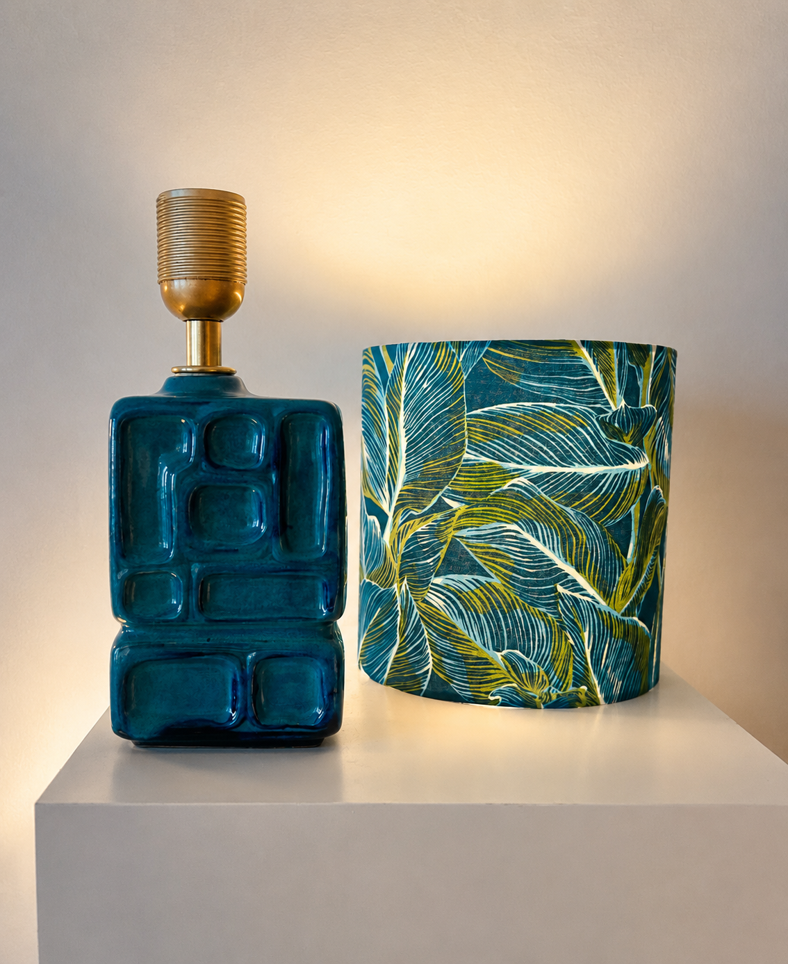 Lampe aus seltener DDR Design-Vase VEB Strehla