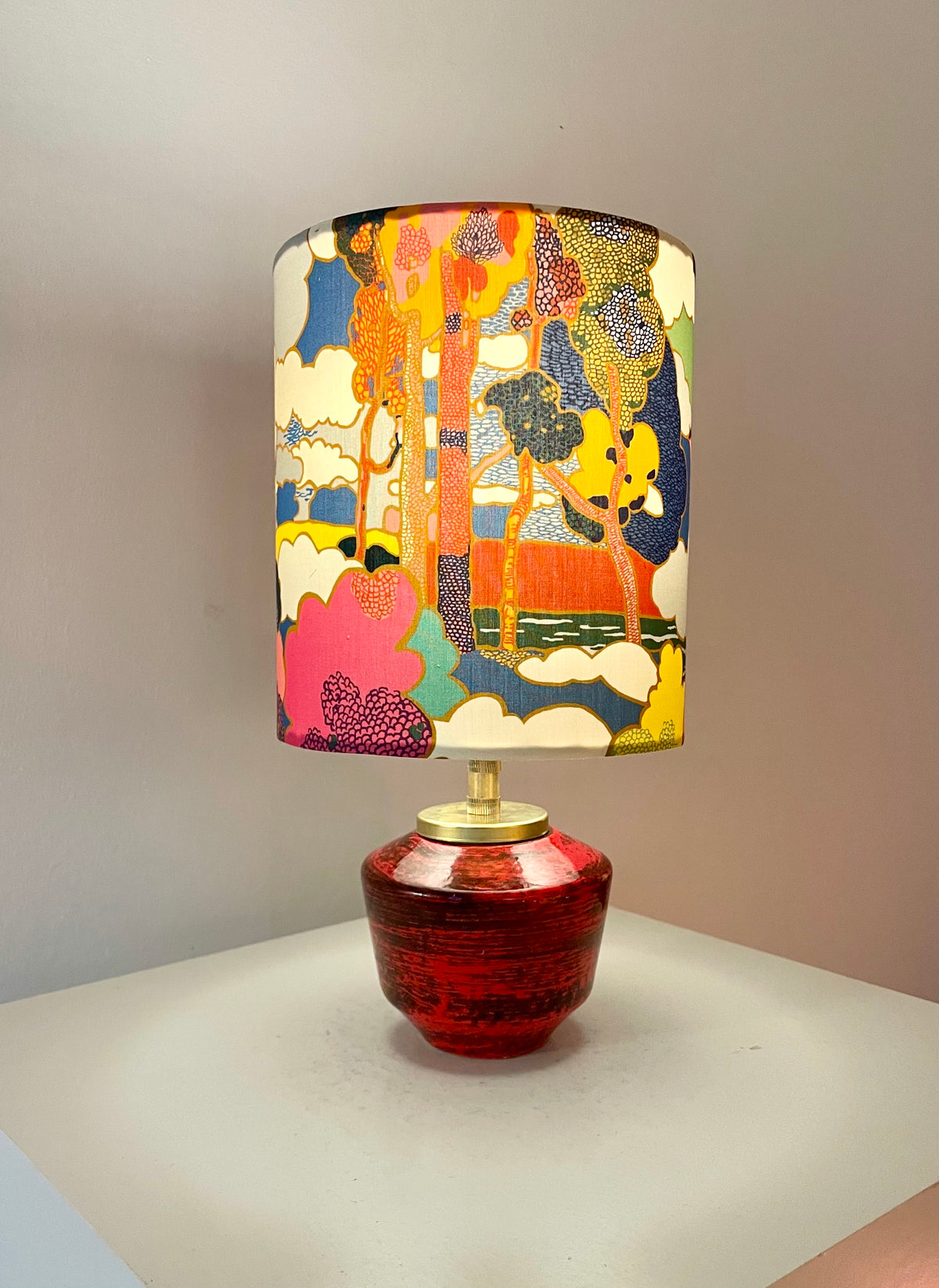 The Archive Collection: Kleine Akku-Lampe mit Liberty-Stoff „Prospect Road“