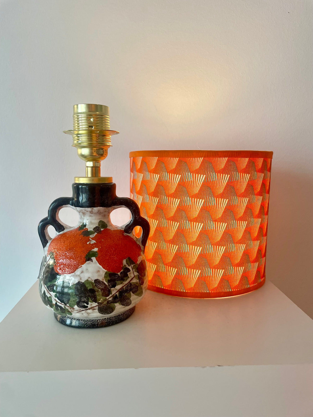 West German Pottery Rarität als individuelle Akku-Lampe