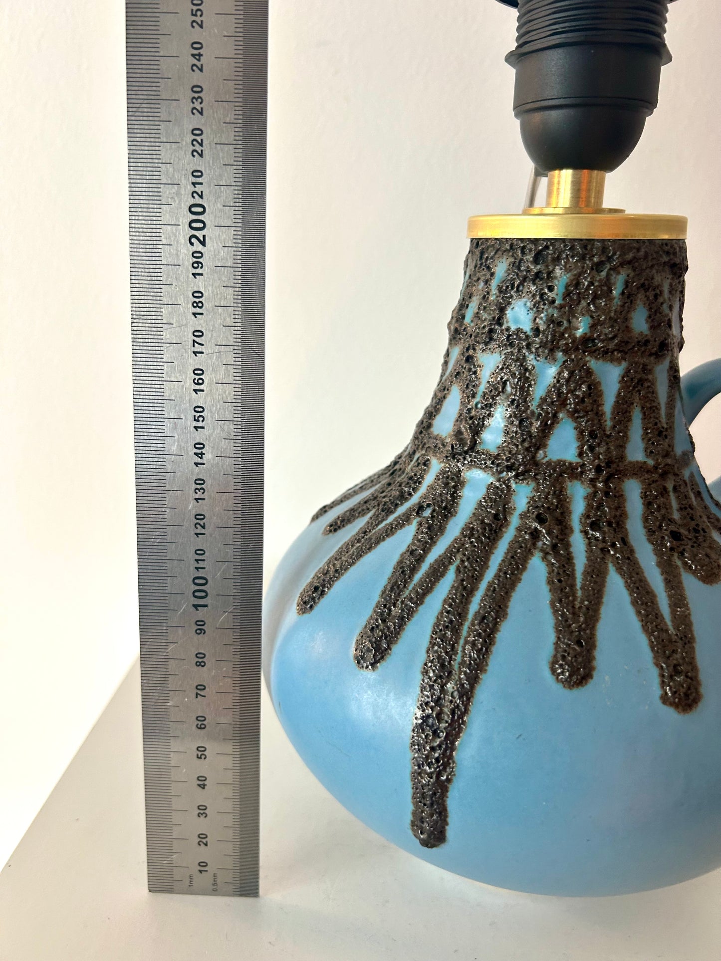 Rare Fohr Vase Lamp - West German Pottery