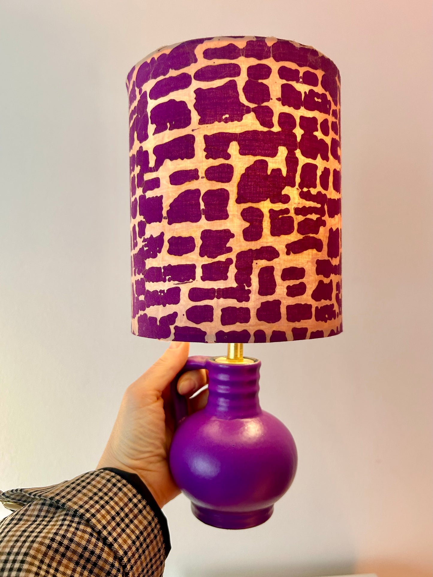 Rare Marei vase as a cordless table lamp