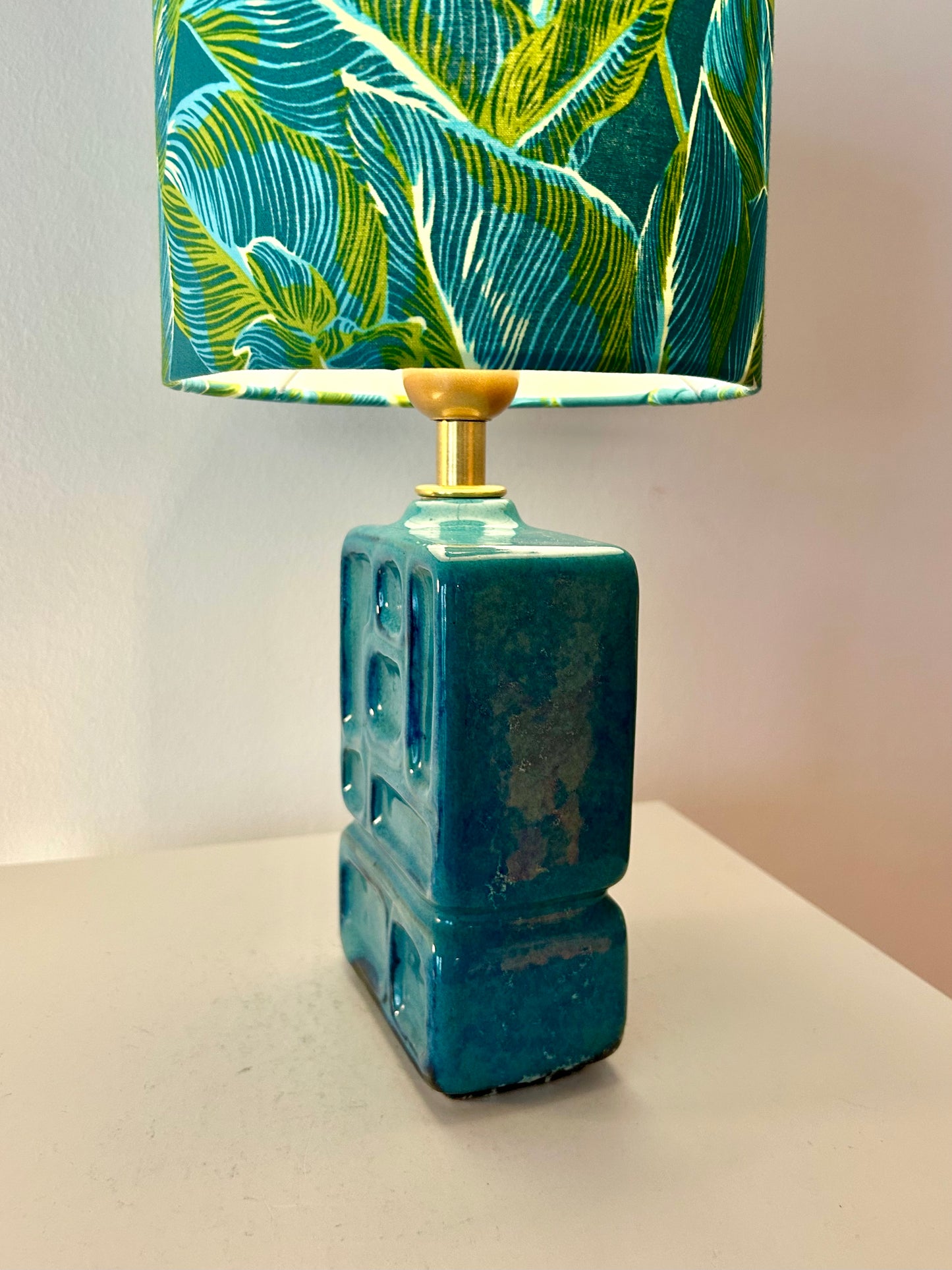 Lampe aus seltener DDR Design-Vase VEB Strehla