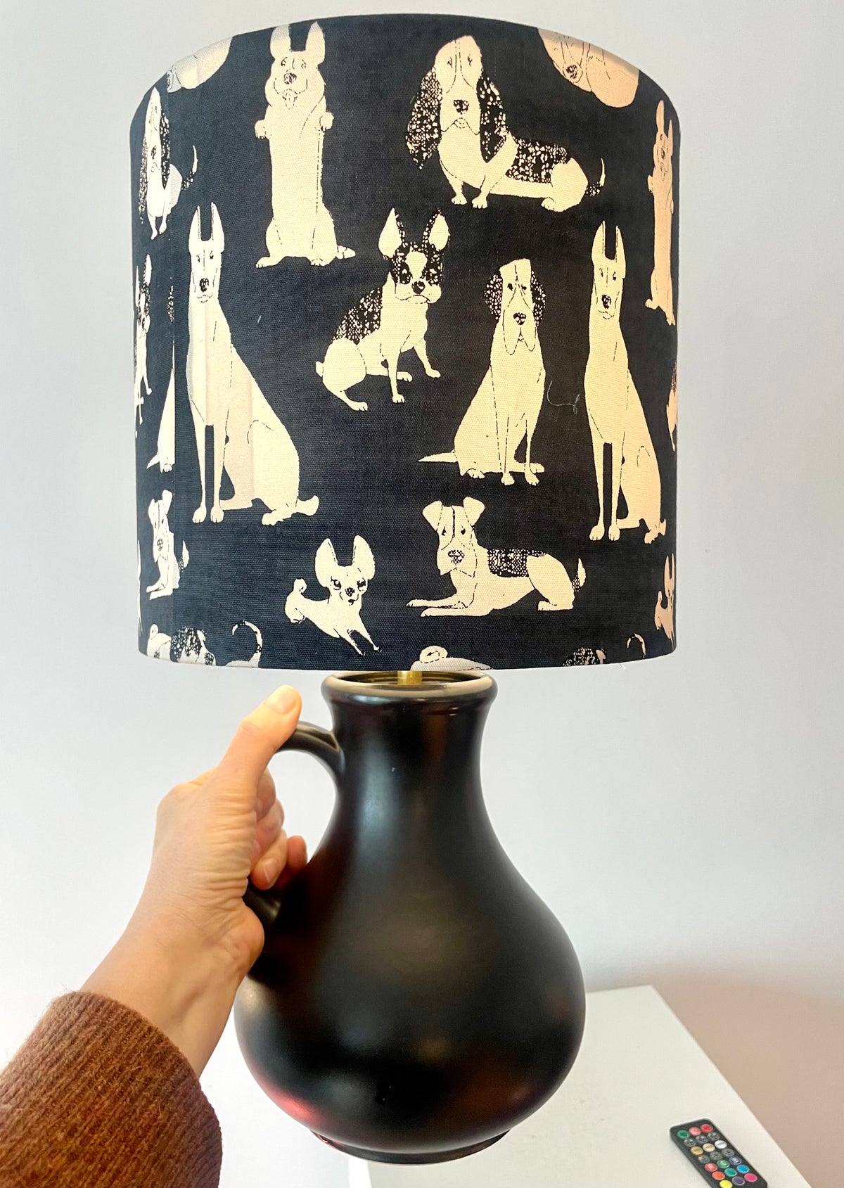 Upgecykelte Tischlampe Original Dümler & Breiden Vase - 60er Jahre