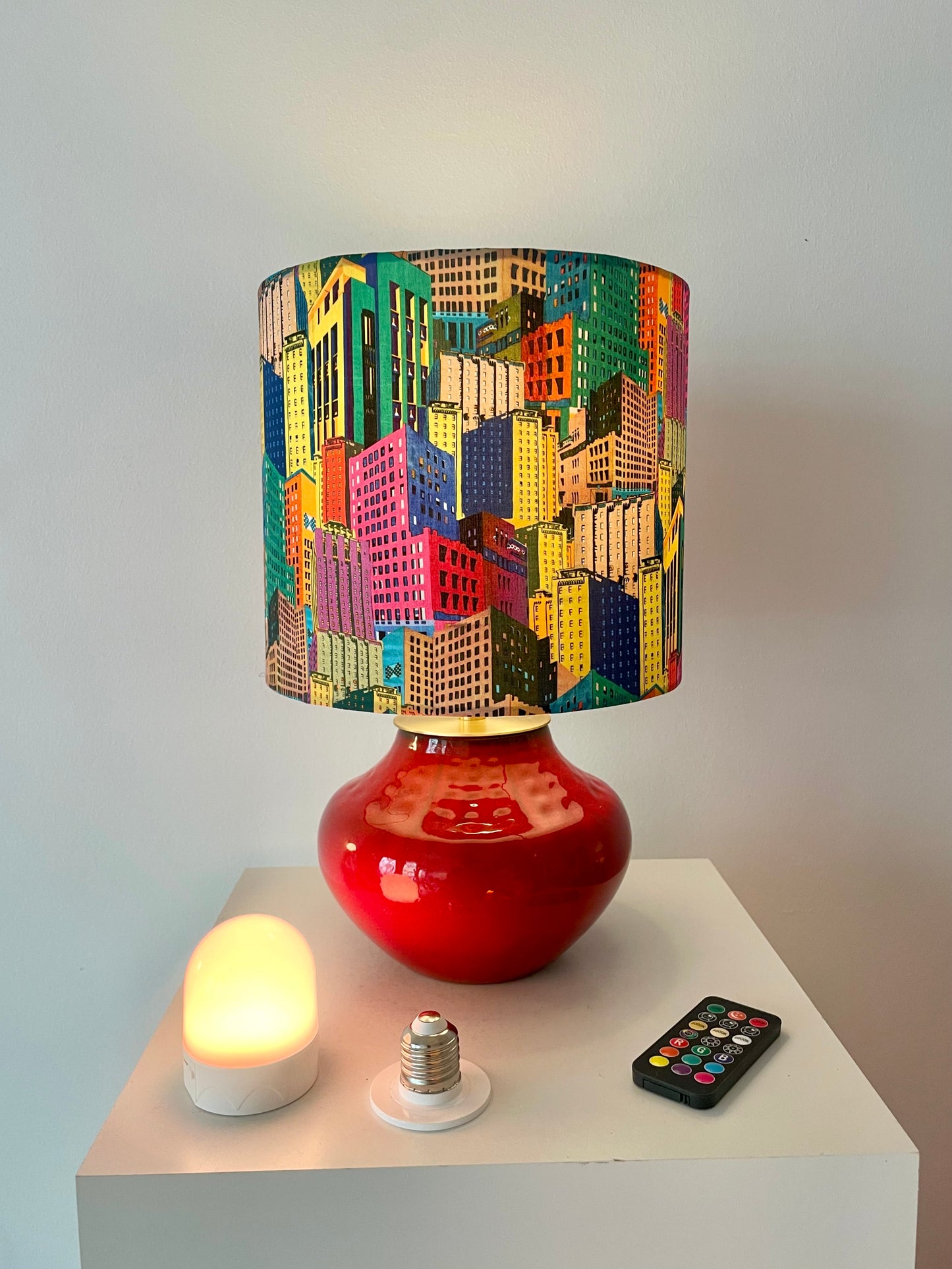 Kabellose Vasenlampe - Bückeburg Keramik - Kugellampe | 36 cm