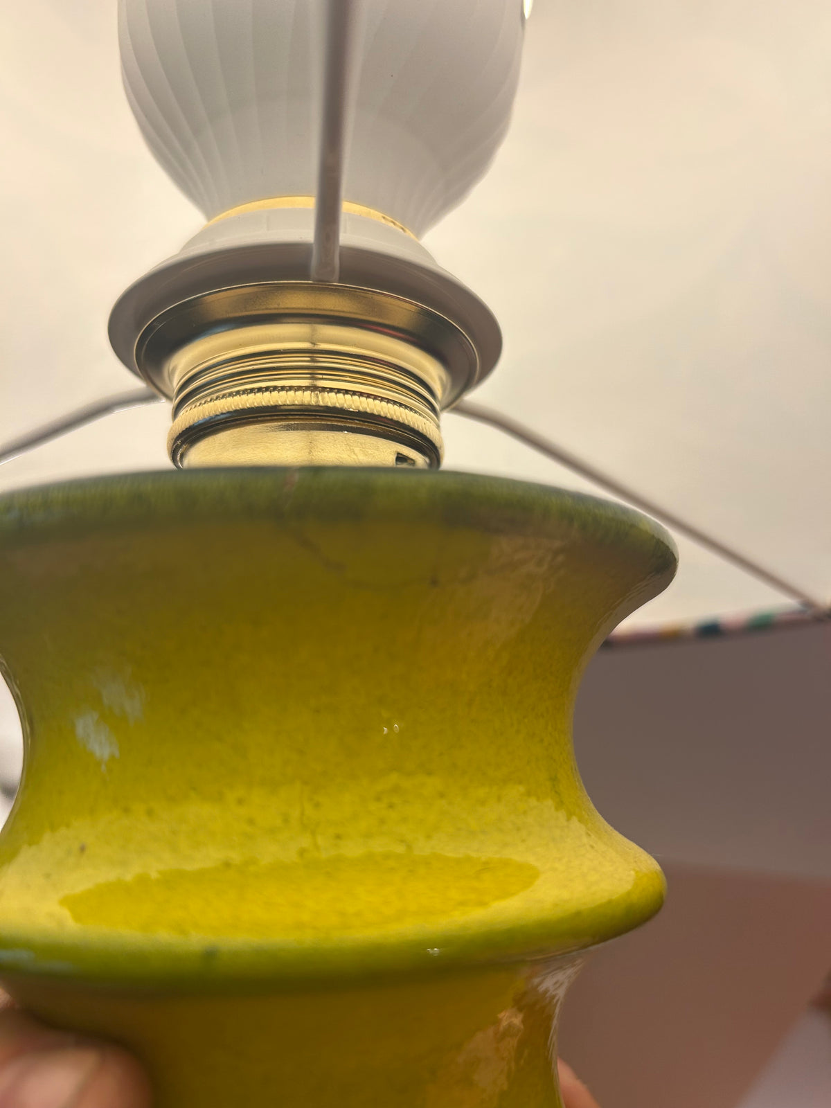 Tischlampe upgecykelt aus "Cascad" Vase von Cari Zalloni für Steuler Keramik