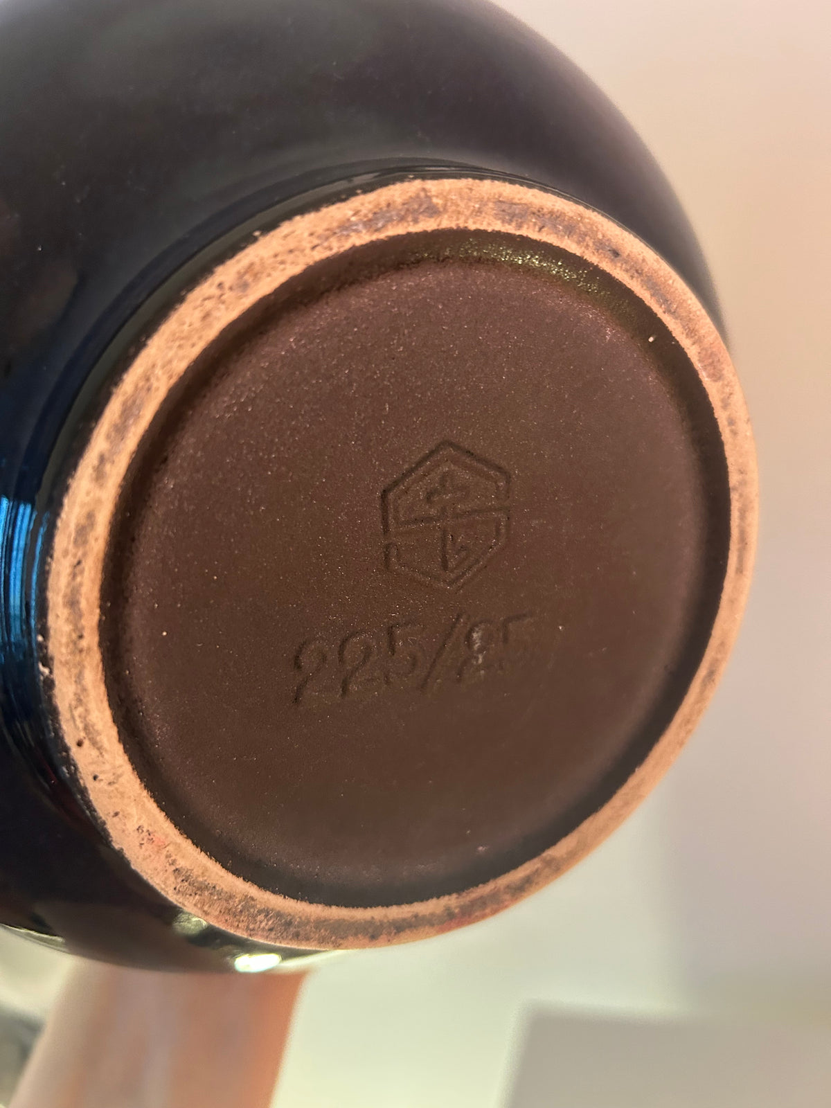 Seltene Tischlampe aus blauer Cari Zalloni Vase für Steuler