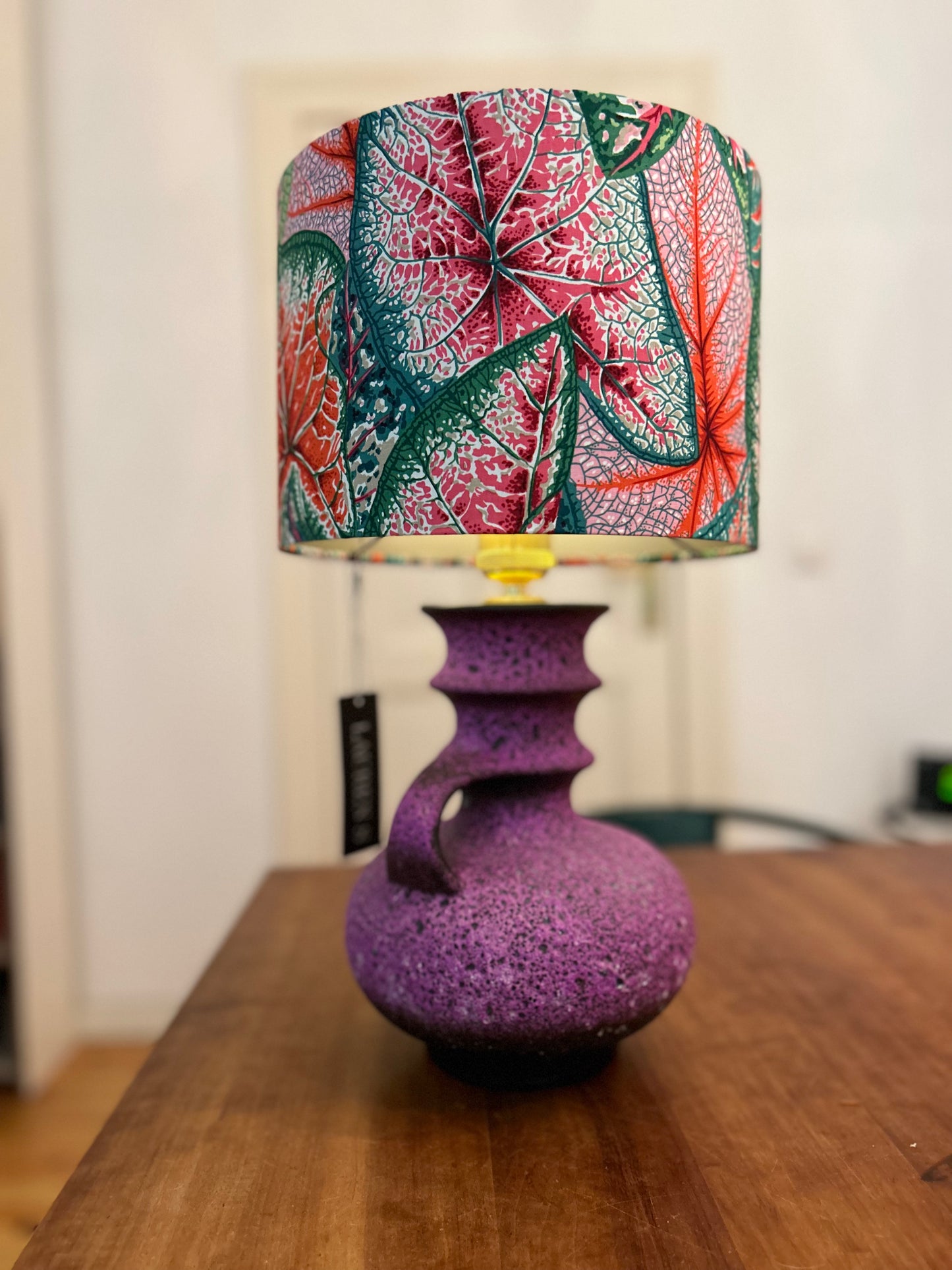 Mittelgroße Tischlampe aus Vase von Steuler - Design Cari Zalloni