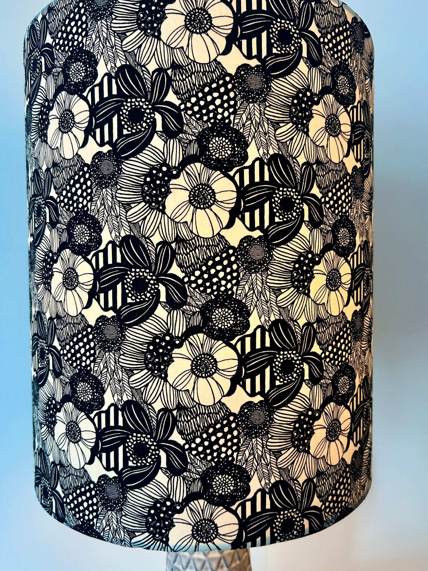 Vintage Tischlampe aus Bay Reliefvase