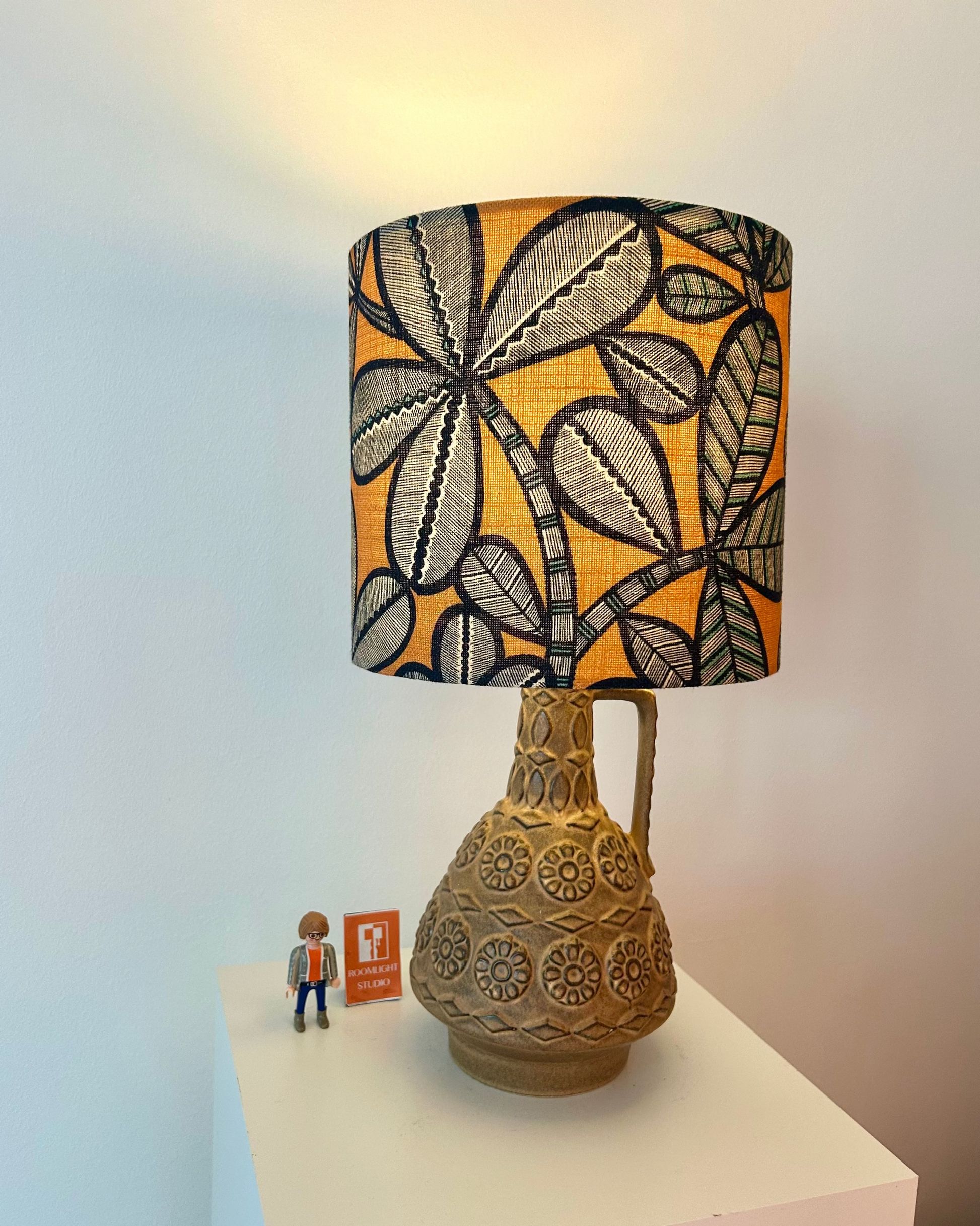 Bay Keramik Vase Modell 77 25 - Design Bodo Mans als Tischlampe