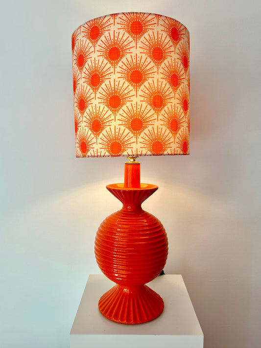 Pop Art Keramiklampe – seltenes Original aus den 60er/70er Jahren
