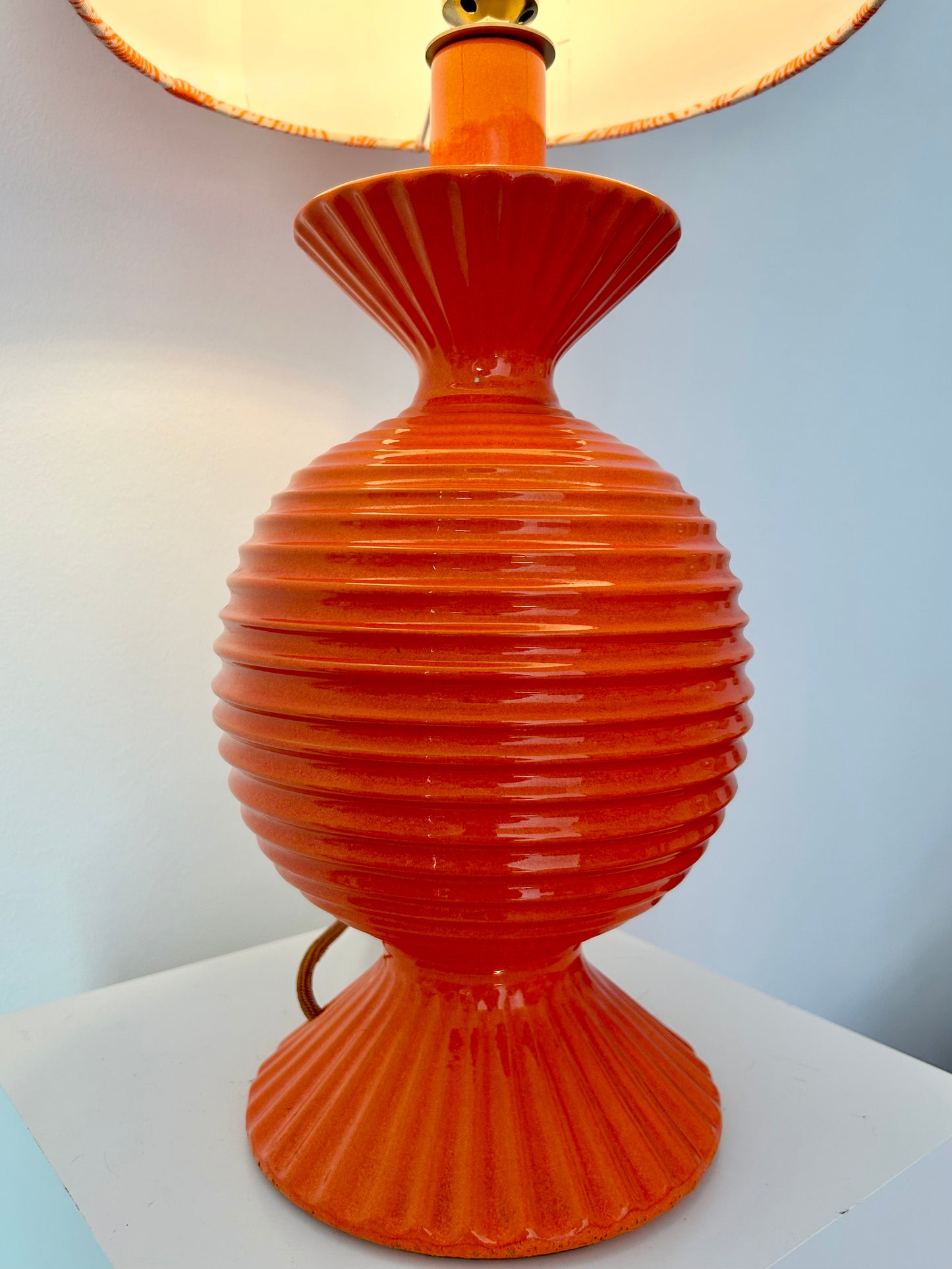 Pop Art Keramiklampe – seltenes Original aus den 60er/70er Jahren