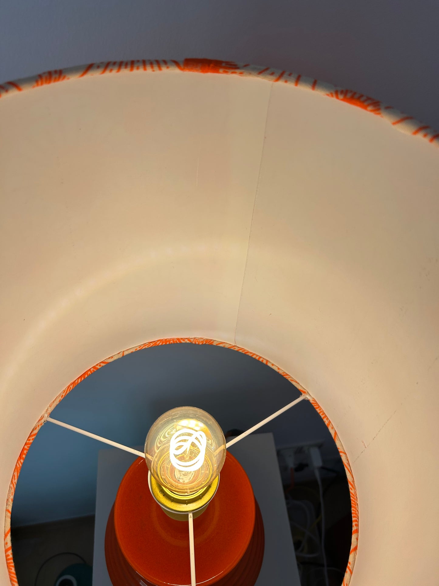 Pop Art Keramiklampe – seltenes Original aus den 60er/70er Jahren