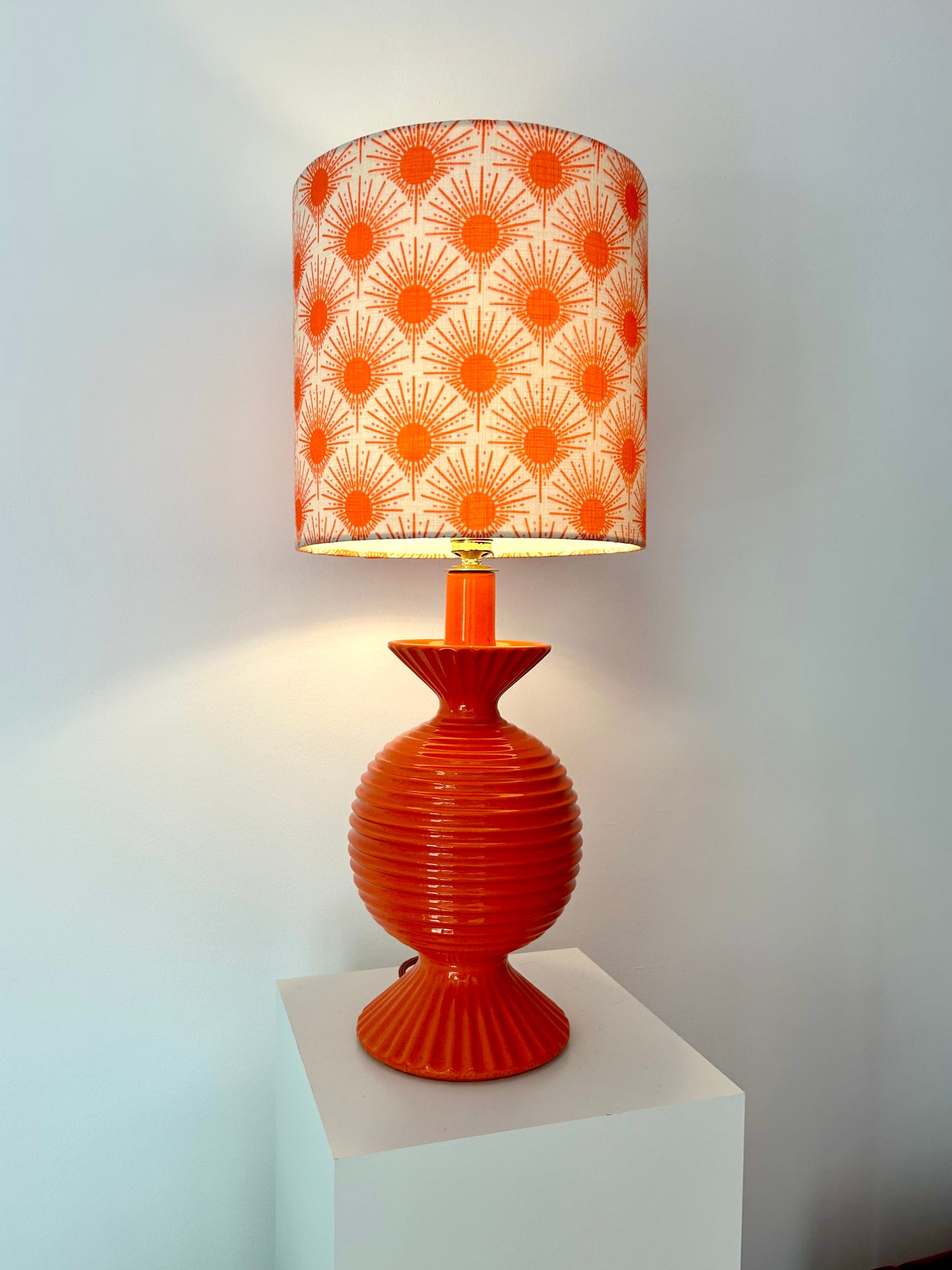 Pop Art Keramiklampe – seltenes Original aus den 60er/70er Jahren