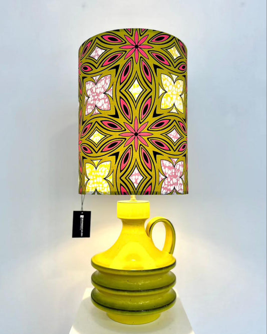 Große Tischlampe aus Mid Century Fohr Henkelvase